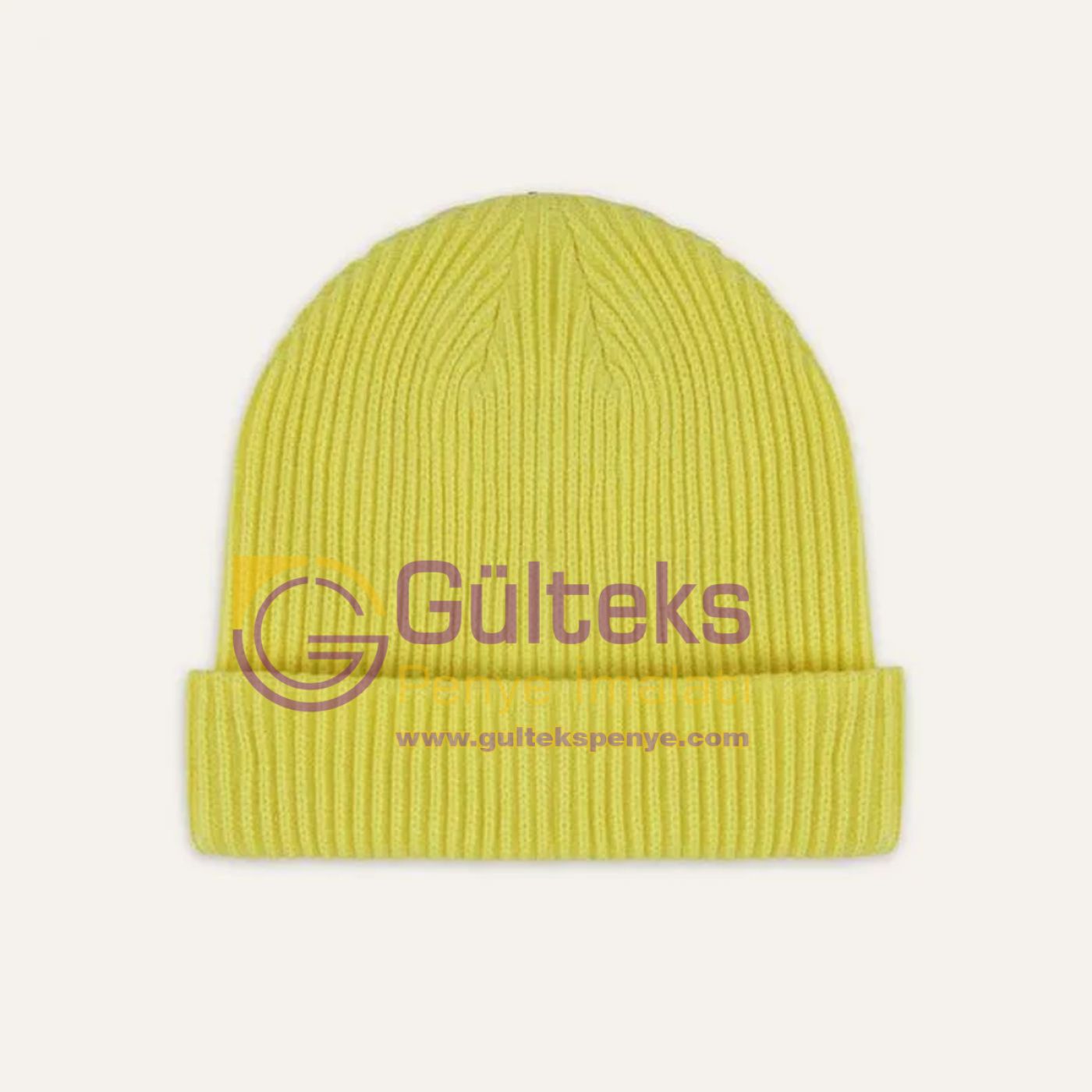 Yün Örgü Bere Sarı-Bere-Sari Yün Örgü Bere Sarı-Bere-Sari